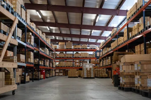 Tiger Lifting warehouse stocked with lifting equipment